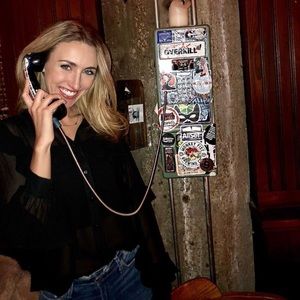 Forever 21 black button up blouse